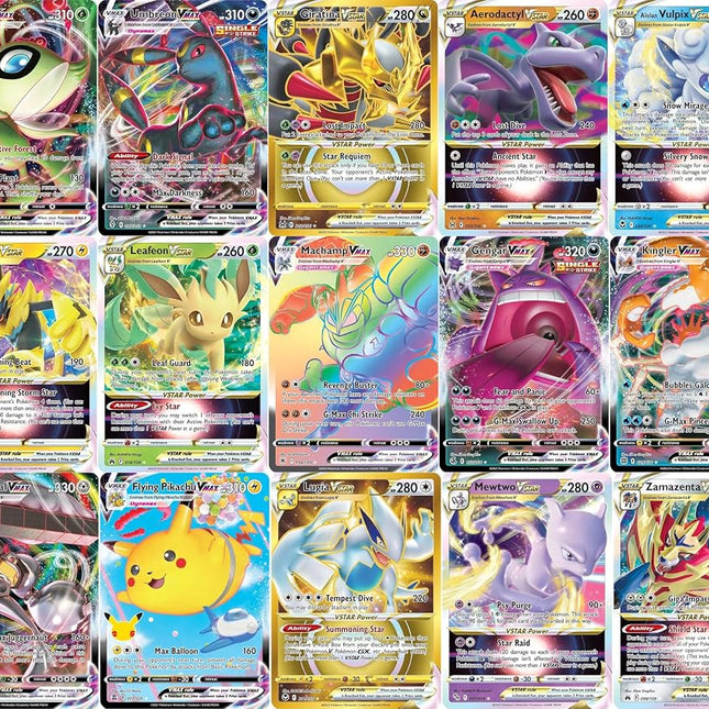 5 Pokemon Card VMAX/VSTAR Bundle - X2 VSTAR - X2 VMAX - X1 Secret Rare - No Duplicates