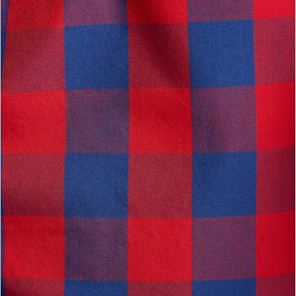 Nautica Men's Soft Woven 100% Cotton Elastic Waistband Sleep Pajama Shorts - red - Medium