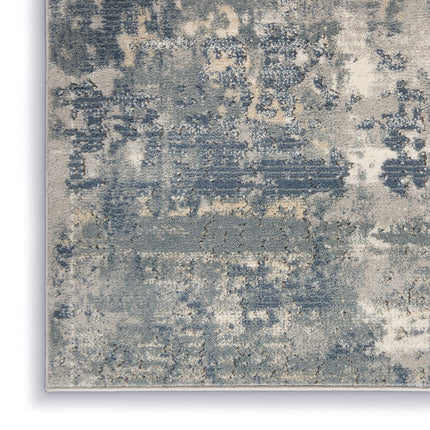 Nourison Concerto Abstract Grey/Beige 5'3" x 7'3" Area -Rug, Easy -Cleaning, Non Shedding, Bed Room, Living Room, Dining Room, Kitchen (5x7)
