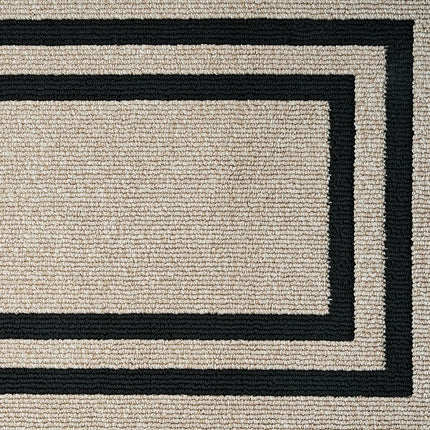 Nautica – Tapis de Couloir | Tapis d'intérieur pour Couloirs et Entrées | Tapis de Porte d'Entrée et de Cuisine Antidérapant | Tapis d'Entrée Lavable en Machine | 76 cm x 305 cm | Double Bordure Torsade Naturelle