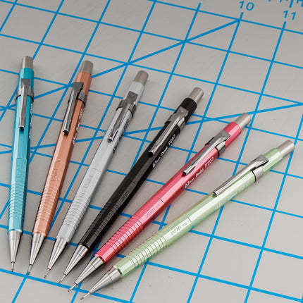 Sharp Mechanical Pencil (0.7mm) Metallic Barrels, Assorted Barrel Colors, 2-Pk (P207MBP2M1)