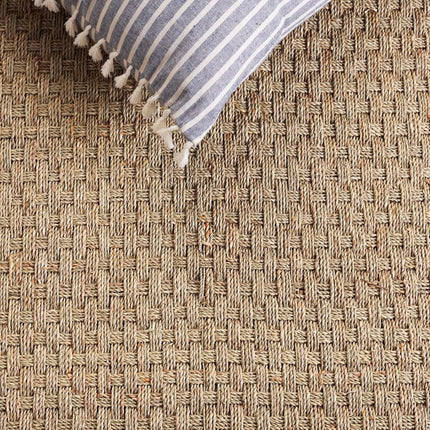 Safavieh Natural Fiber Rug for Living Room, Dining Room, Bedroom - Natural Fiber Collection, Short Pile, in Natural and Beige, 76 X 122 cm