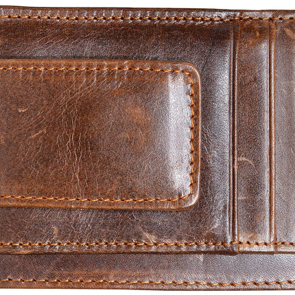 HOPSOOKEN Money Clip RFID Front Pocket Wallet Men 
