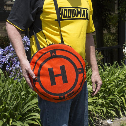 Hoodman Drone Launch Pad, 3 Ft Diameter, Orange, Accessory, Launch Pad, 1080p Video Capture, Adult Skill Level