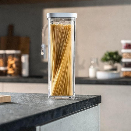 ZWILLING FRESH & SAVE CUBE Box, size 4S, modular & stackable container, airtight & vacuumable storage, dishwasher friendly, transparent