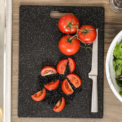 Dexas Superboard Pastry Board and Cutting Boards, Set of Two, Midnight Granite Color