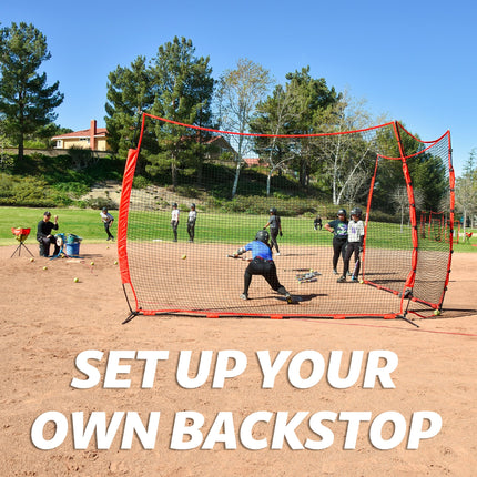 GoSports Portable 12 ft x 9 ft Sports Barrier Net - Great for Any Sport - Includes Carry Bag