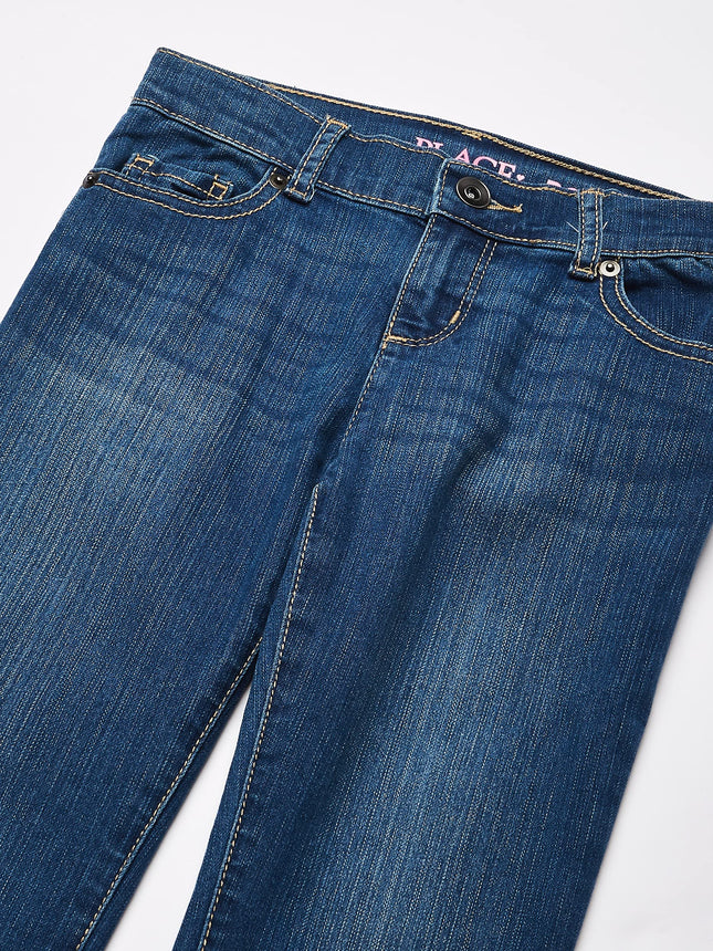 The Children's Place Girls' Bootcut Denim Jeans, Plus, Md Lara Wash, 6X