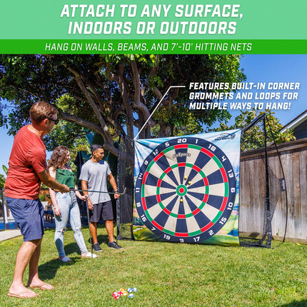 GoSports Chip N' Stick Golf Chipping Mat Game with Golf Balls - Choose Classic, Darts or Islands