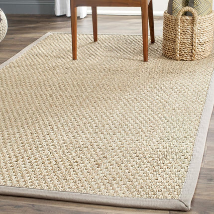 SAFAVIEH Natural Fiber Rug for Living Room, Dining Room, Bedroom - Natural Fiber Collection, Short Pile, in Natural, 79 X 152 cm