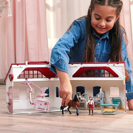 Schleich Horse Club - 64Pc Happy Horse Hospital Playset - Kids 5+ | 42787
