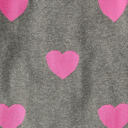 The Children's Place Girls' Long Sleeve Sweater Dress, Grey Hearts, XX-Large