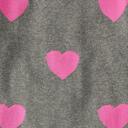 The Children's Place Girls' Long Sleeve Sweater Dress, Grey Hearts, XX-Large