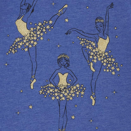 The Children's Place Girls' Assorted Everyday Long Sleeve Graphic T-Shirts, Multipack, Ballerinas/Love to Dance, X-Large