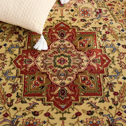 SAFAVIEH Lyndhurst Collection Runner Rug - 2'3" x 6', Ivory & Rust, Traditional Oriental Design, Non-Shedding & Easy Care, Ideal for High Traffic Areas in Living Room, Bedroom (LNH330R)