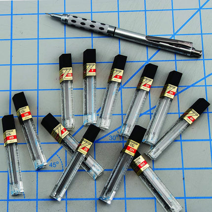 Pentel Super Hi-Polymer Lead Refill, 0.5mm, Fine, 4B, 144 Pieces of Lead (C505-4B)