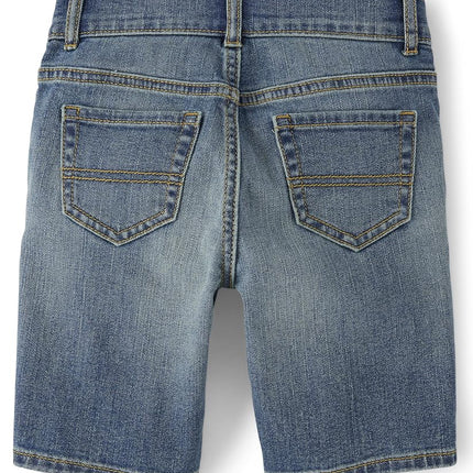 The Children's Place Boys' Denim Shorts, Degroot Wash, 10