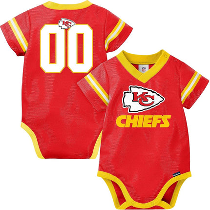 Gerber Unisex Baby Standard NFL Jersey Onesie Bodysuit, Team Color, 3-6 Months