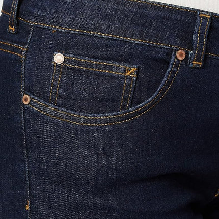 Dickies Bermudas de jean "Perfect Shape" para mujer, azul índigo lavado, 10