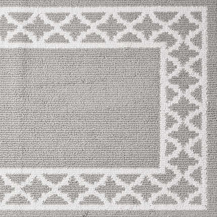 Nautica – Runner Rug 2 Piece Set | Indoor Runners for Hallways and Entry Rugs| Non-Skid Entry and Kitchen Door Mat| Machine Washable Carpet Rugs | 2'2" x 3'9" and 2'2" x 5' | Trellis Light Grey