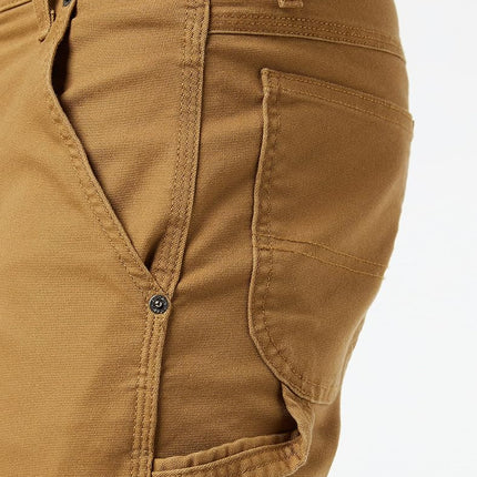 Dickies Mens Tough Max Duck Carpenter Pants, Stonewashed Brown Duck, 44W x 32L US
