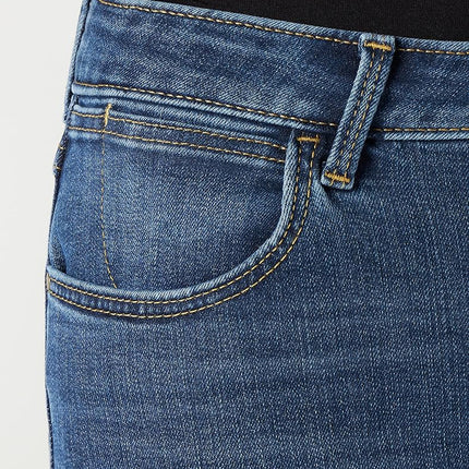 Wrangler Women's High Rise True Straight Fit Jean, Hudson, 4W x 34L