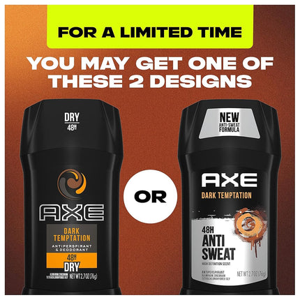 Axe Anti Perspirant Odor & Wetness Protection Dark Temptation 2.7 oz (Pack of 6)