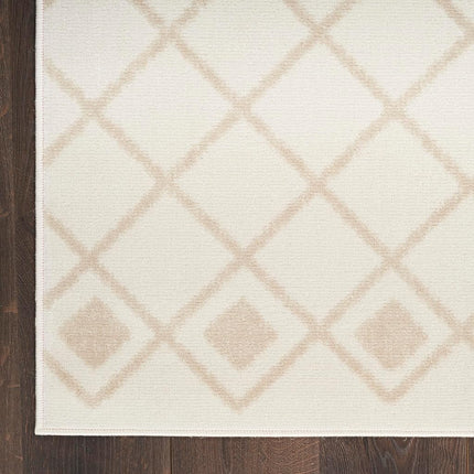 Nourison Grafix Farmhouse Ivory Beige 2'3" x 7'6" Area Rug, Easy Cleaning, Non Shedding, Bed Room, Living Room, Dining Room, Kitchen (2x8)