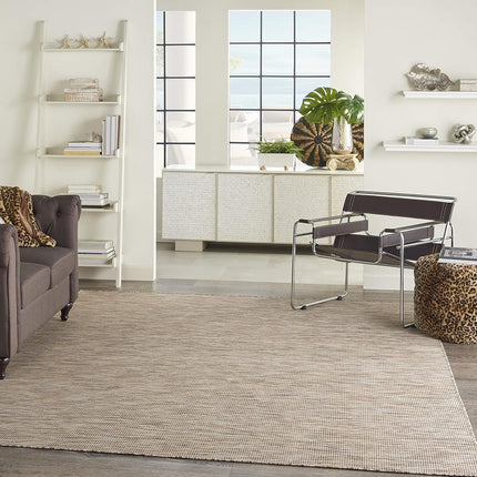 Nourison Positano Indoor-Outdoor Aqua 7' x 10' Area Rug, Easy Cleaning, Non Shedding, Bed Room, Living Room, Dining Room, Backyard, Deck, Patio (7x10)