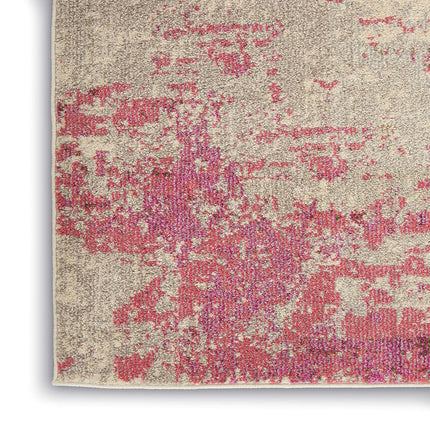 Nourison Celestial Modern Area Rug Runner, 2' x 6' (2'x6'), Ivory/Pink