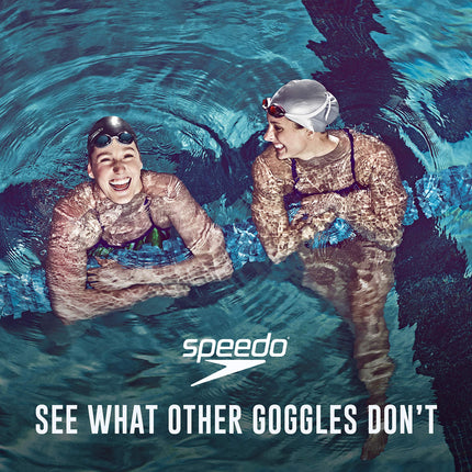 Speedo Competitive Women's Vanquisher 2.0 Mirrored Anti-Fog Swim Goggles, Aqua
