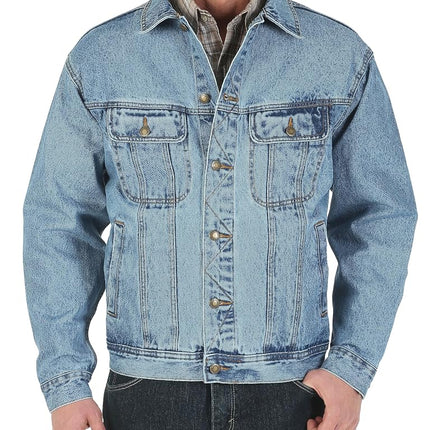 Wrangler Men's Rugged Wear Unlined Denim Jacket Denim Jacket, Vintage Indigo, XL