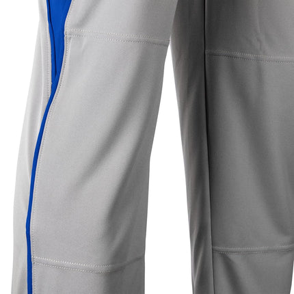 CHAMPRO Youth Triple Crown Baseball Pant, Grey/Royal, X-Large
