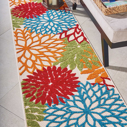 Nourison ALH05 Aloha Area Rug, 2'3" x 8', Green