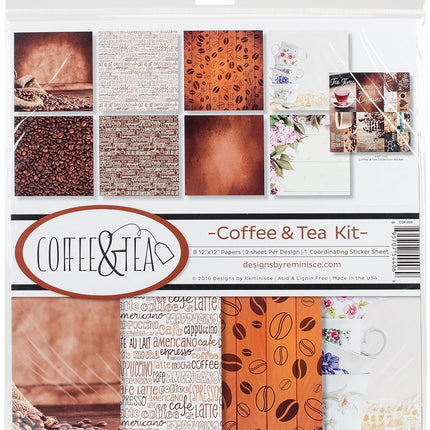 Reminisce Coffee & Tea Scrapbook Collection Kit