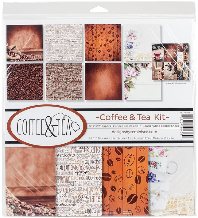 Reminisce Coffee & Tea Scrapbook Collection Kit