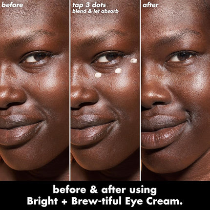 e.l.f. SKIN Bright + Brew-tiful Eye Cream, Helps Brighten Appearance Of Undereye Dark Circles & Repair Puffiness, Vegan & Cruelty-Free