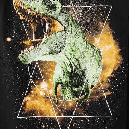 The Children's Place Boys' Short Sleeve Graphic T-Shirt 2-Pack, Triceratop/Dino Galaxy 2-Pack, Medium