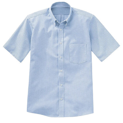 Red Kap Men's Executive Oxford Dress Shirt, Short Sleeve Button, White, 165" Neck