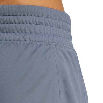 adidas Women's Pacer Essentials Knit High-Rise Shorts, Onix/White, L Long