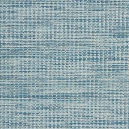 Nourison Positano Indoor-Outdoor Aqua 7' x 10' Area Rug, Easy Cleaning, Non Shedding, Bed Room, Living Room, Dining Room, Backyard, Deck, Patio (7x10)