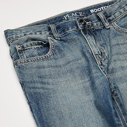 The Children's Place Boys' Bootcut Jeans, Pierce Wash, 7 Husky