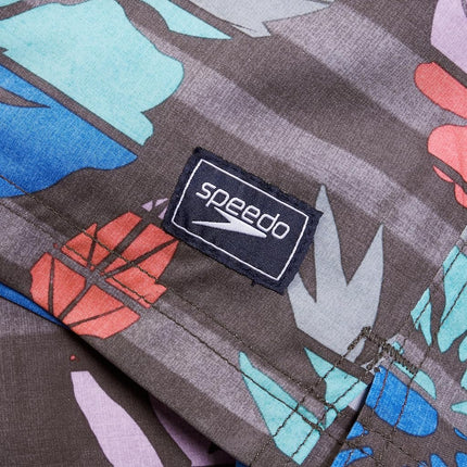 Speedo Bañador de Hombre Largo hasta la Rodilla Tipo Boardshort Bondi de Rayas, 20" Maison Floral