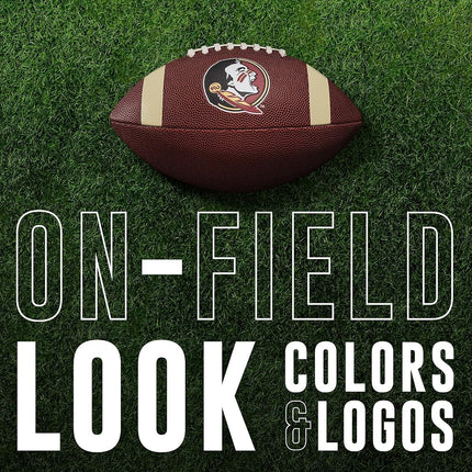 Franklin Sports Florida State Seminoles Kids NCAA Youth Football - Official College Team Junior Footballs with Team Logos for Kids - Junior Size PVC Ball - Backyard + Tailgate Ball - 8.5"