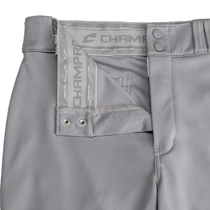 CHAMPRO Men's Triple Crown 2.0 Baseball Knickers Pants, Grey, 3X-Large