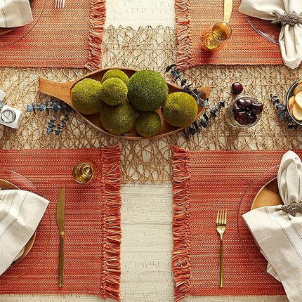 DII Tabletop Collection, Cotton, Spice, Placemat Set, 13x19