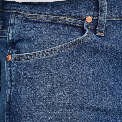 Wrangler Men's Cowboy Cut Slim Fit Active Flex Jean, Stonewash, 34W x 32L