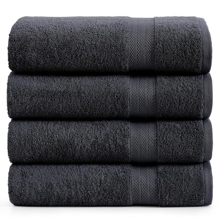 LANE LINEN 4 Pack Bath Towel Sets for Bathroom - 1