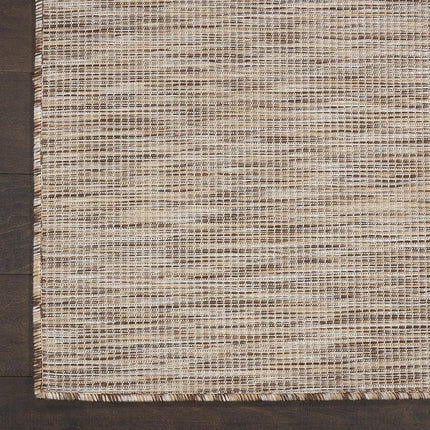 Nourison Positano Indoor-Outdoor Aqua 7' x 10' Area Rug, Easy Cleaning, Non Shedding, Bed Room, Living Room, Dining Room, Backyard, Deck, Patio (7x10)
