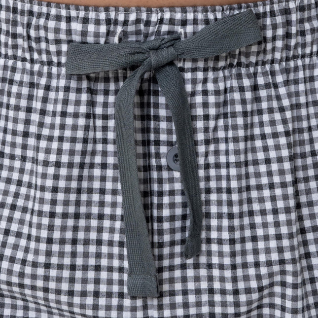Fruit of the Loom Men's Broadcloth Woven Sleep Pajama Pant Bottom, Ebony Plaid, XX-Large